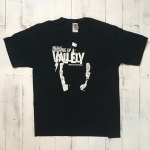Mike Vallely Growing Up Black T-shirt, Large